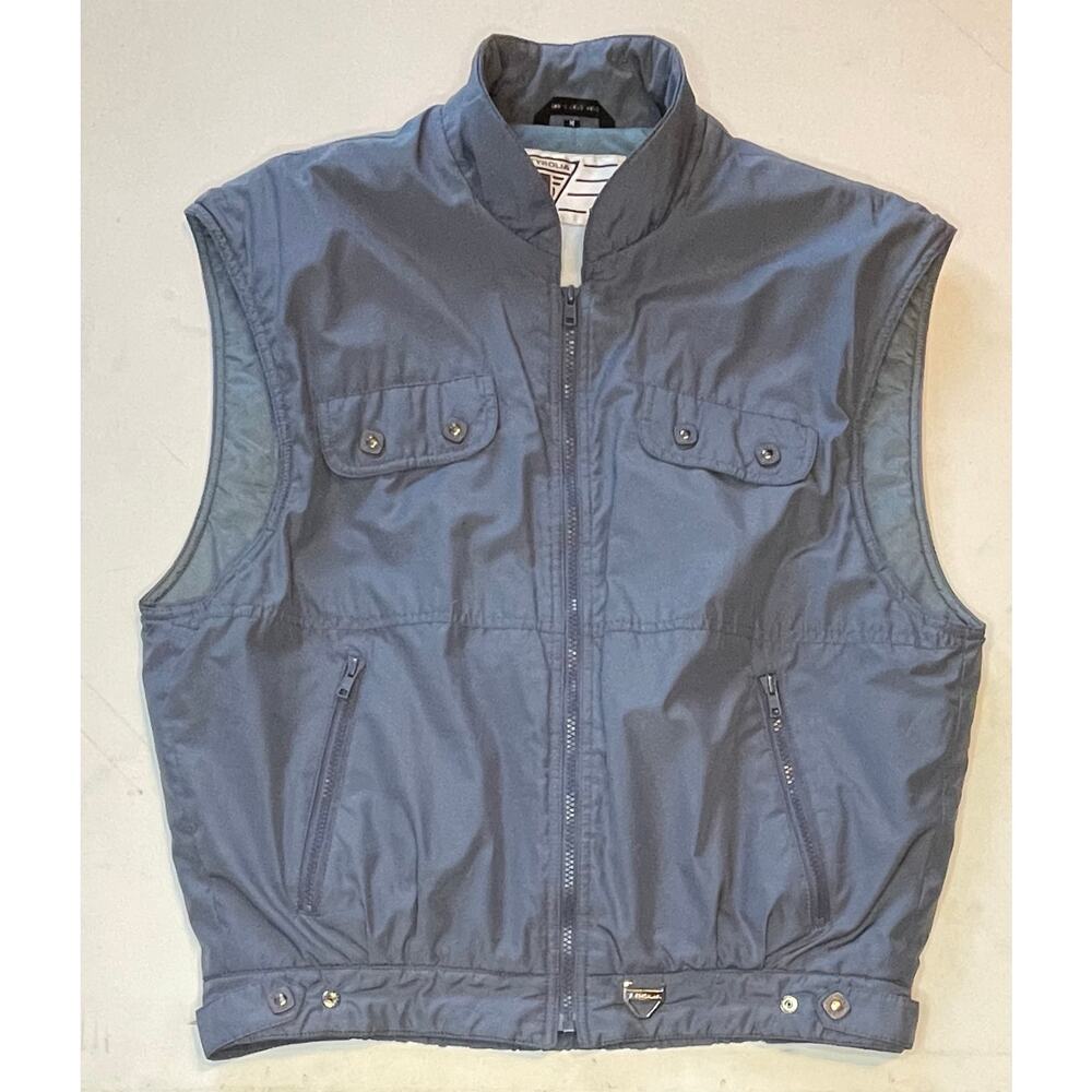 VTG Tyrolia by HEAD Pewter Gray Vest Sz M 80s Ski Heritage Apres Retro gorpcore